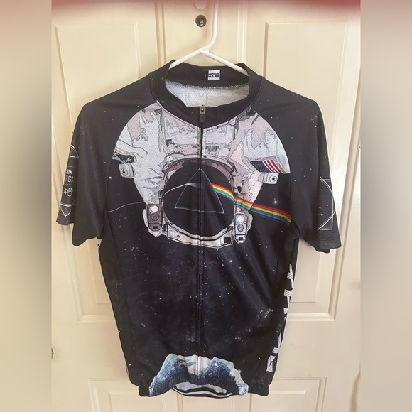 STRGO Other - Pink Floyd Dark Side of the Moon Mens Cycling Jersey Short Sleeve L